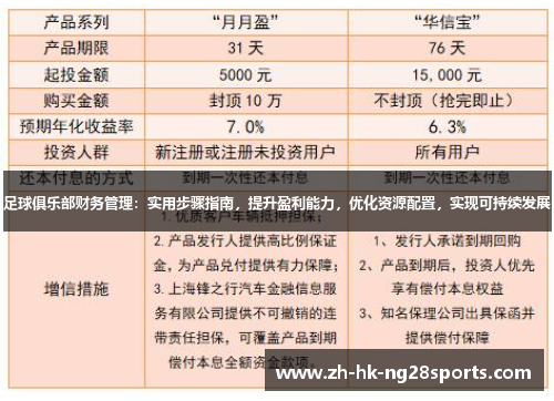 足球俱乐部财务管理:实用步骤指南,提升盈利能力,优化资源配置,实现可持续发展 足球俱乐部财务管理:实用步骤指南,提升盈利能力,优化资源配置,实现可持续发展